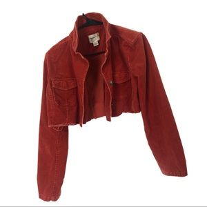 Christopher & Banks cropped and distressed jacket